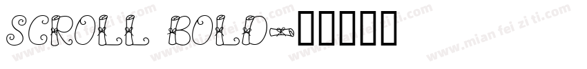 Scroll Bold字体转换